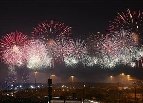 天镇县焰火晚会